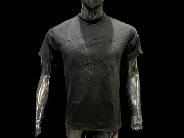 N1DPMBS-120 (BLACK EMBOSS LOGO TEE)-HEAVY COTTON