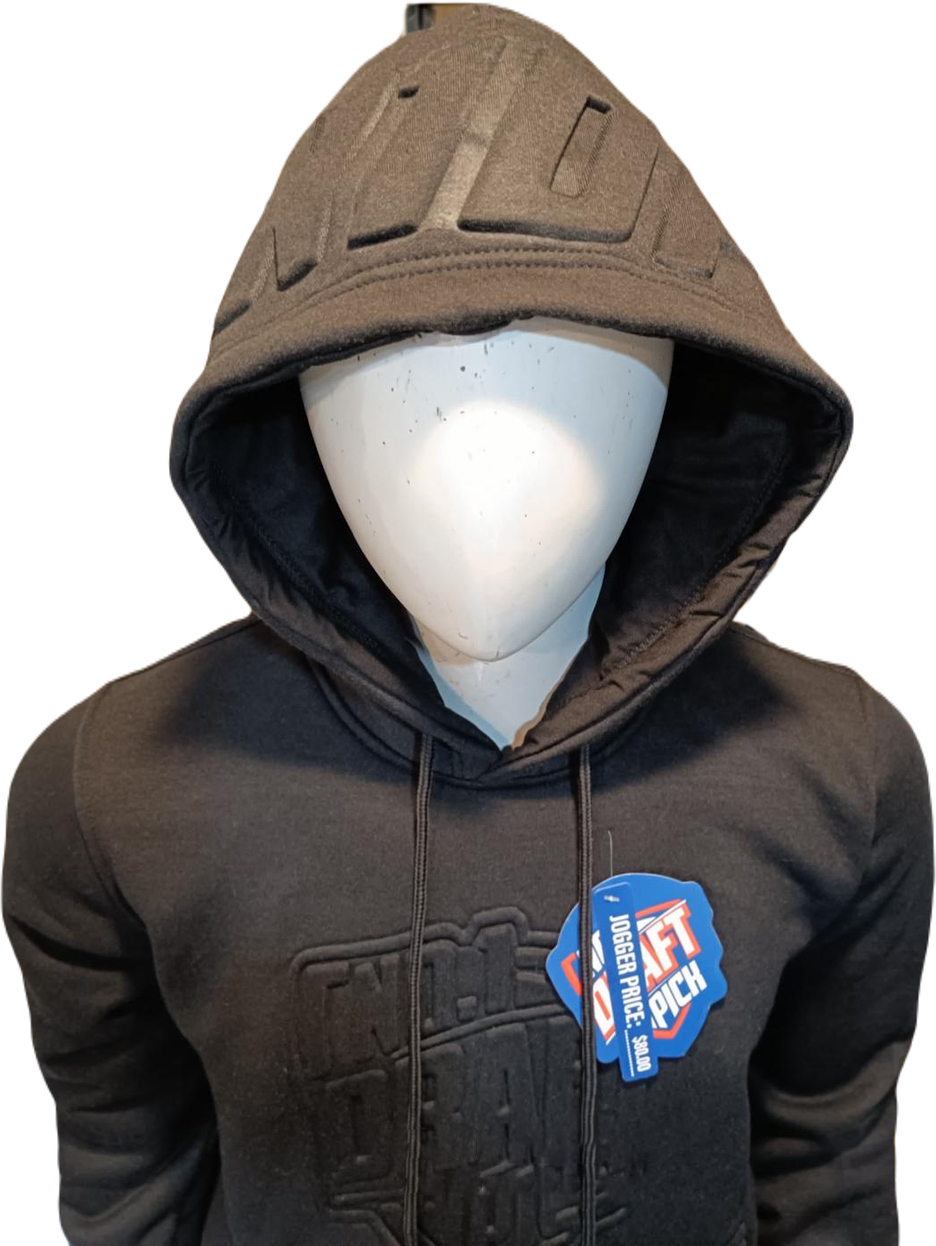 BLACK EMBOSS HOODY