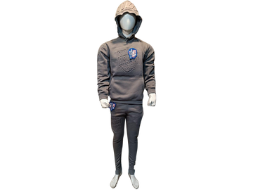 EMBOSS HOODY & JOGGER SET-DARK GREY