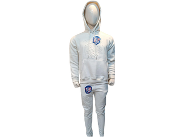 EMBOSS HOODY & JOGGER SET-OFF WHITE