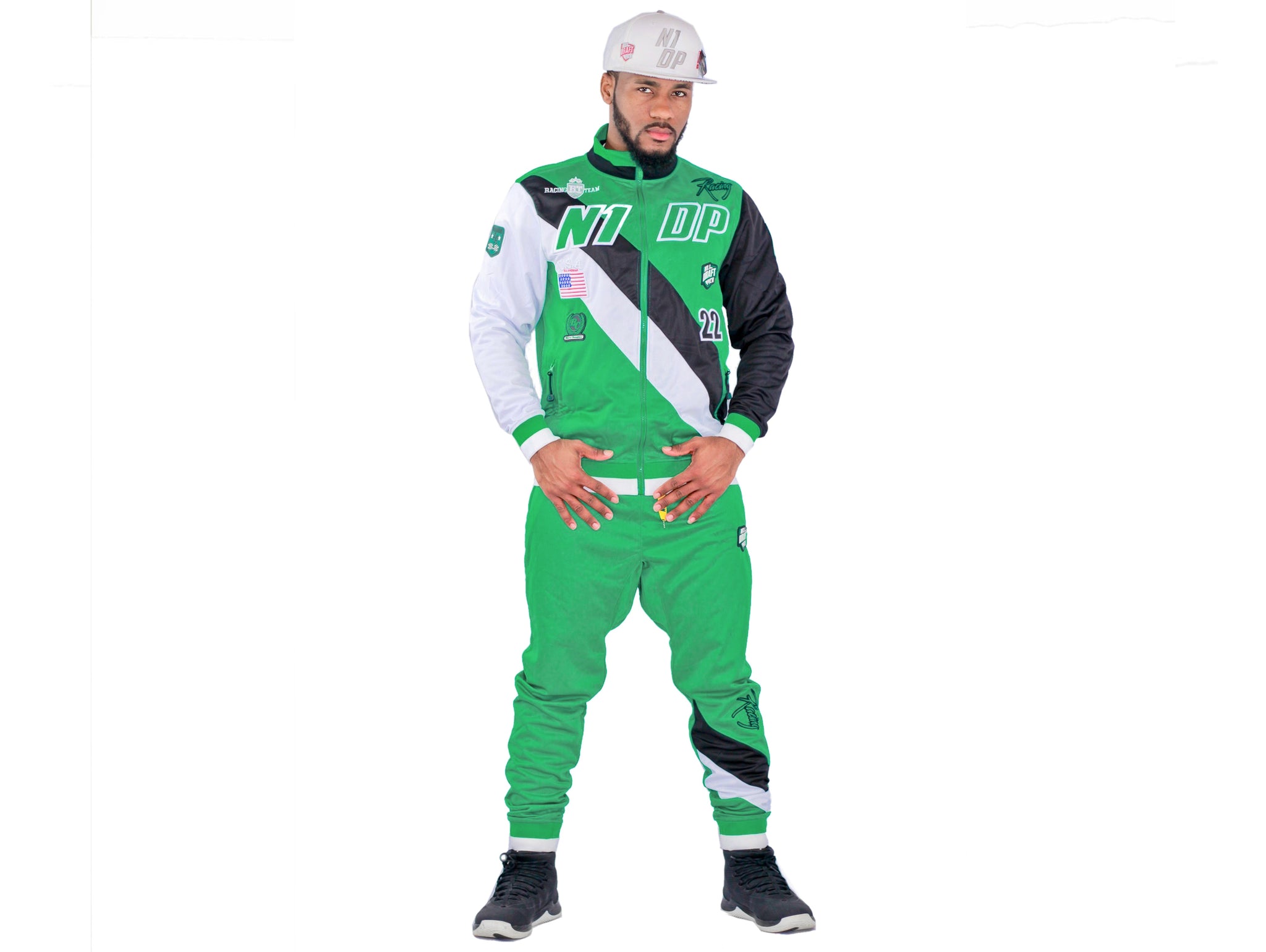 BOSTON Green/White/Black