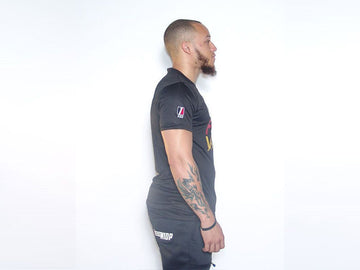 FIT GO FIGHT WIN BLACK TEE