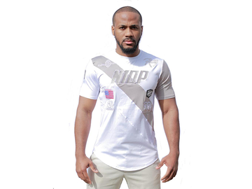 Racing Tee White on White
