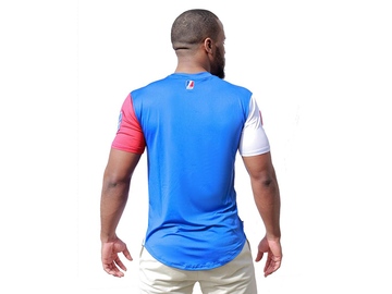 Racing Tee USA Royal Blue/Red/white